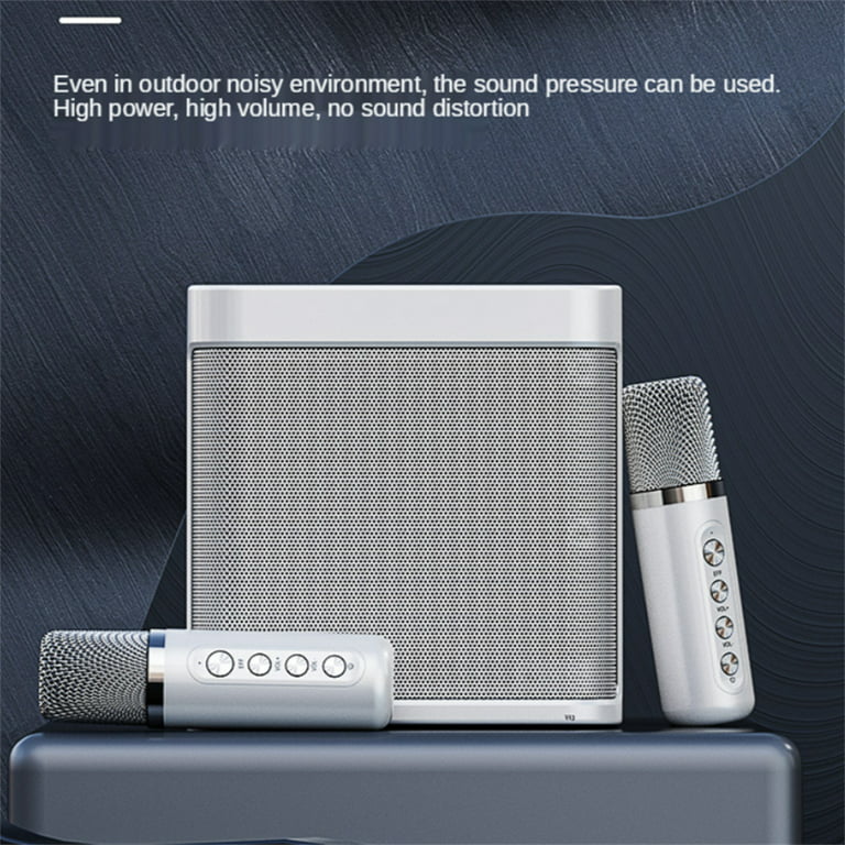 High Power Wireless Portable Microphone Bluetooth Speaker Party Karaoke Box - Walmart.com