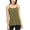 1,olive Green, variant on Women's Camisole with Built in Bra Tank Top Flowy Swing Pleated Tank Top Cami with Adjustable Strap