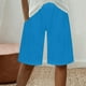 thumbnail image 2 of Pantalones Cortos Casuales de Color Sólido Capri, Mezcla Cómoda de Poliéster para el Hogar Y el Uso Diario, 2 of 9