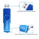 thumbnail image 4 of Samdata Unidades Flash Usb De 16 Gb, Paquete De 2 Unidades De Memoria Usb De 16 Gb, Unidad De Salto Con Luz Led Para Almacenamiento Y Copia De Seguridad (2 Colores: Negro Azul), 4 of 6