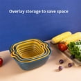 thumbnail image 2 of Yuarrent 6X cesta de drenaje lavabo estante de almacenamiento carro fruta soporte apilable gran capacidad accesorios para el hogar Cocina y Comedor Yuarrent HA078879-00B, 2 of 6