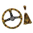 thumbnail image 1 of Estilo Del Camuflaje Del Protector De La Cubierta Del Cambiador De La Palanca De Cambios Del Volante Del Automóvil Sunnimix Cubierta del volante del automóvil, 1 of 8