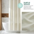 thumbnail image 4 of Unique Bargains Modern Waffle Weave Shower Curtain with 12 Hooks Beige 71"W x 71"L, 4 of 6