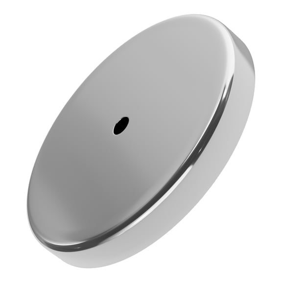 Master Magnetics Heavy-Duty Ceramic Round Base Magnet - 2.618'' Diameter, 0.375'' Thick, 0.275'' Dia. Hole, 65lb. Pull, Chrome, 07222