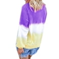 thumbnail image 3 of Gvmfive Women Gradient Long Sleeve Pullover Tops Casual Tie Dyed Print Loose Shirt Blouse, 3 of 4