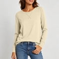 thumbnail image 5 of AloohaidyvioNo Boundaries Womens Long Sleeve Tops Lightweight Basic Tee Fall Soft Crewneck Shirts, 5 of 7