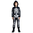 thumbnail image 6 of WIBACKER Glow-in-the-Dark Skeleton Costume for Boys and Girls, Halloween Fancy-Dress Jumpsuit Outfit for Children Aged 3-10 Years, 6 of 8
