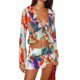 thumbnail image 1 of Txlixc Blusa de mujer, blusa de manga larga con borde de hoja de loto Txlixc moda, 1 of 9
