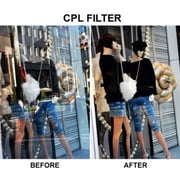 62MM Circular Polarizer (CPL) Filter For Canon, Nikon, Sony, Samsung & Sigma
