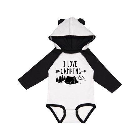 

Inktastic I Love Camping- Tent and Trees Gift Baby Boy or Baby Girl Long Sleeve Bodysuit