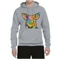 thumbnail image 3 of Dean Russo The Pig Animal Lover Unisex Graphic Hoodie Sweatshirt, Heather Grey, Medium, 3 of 6