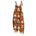 thumbnail image 4 of NordicNest Halloween Jumpsuits for Women One Piece Sleeveless Print Adjustable Strap Rompers Pants with Pockets Fashion Fall Clothes Party Outfits, 4 of 7