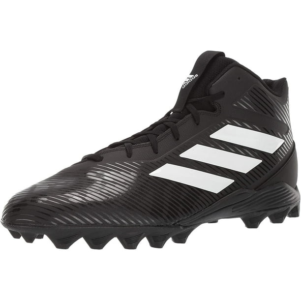 adidas Mens Freak Mid MD Cleats Football Shoe Black White Grey