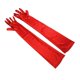 thumbnail image 1 of Guantes largos para ocasiones formales en fiestas. Guantes hasta el codo, ideales como obsequios para fiestas. Rojo, 1 of 9