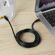 onn 7 CAT6 Networking Cable, Black