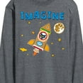 thumbnail image 3 of Pete The Cat - Imagine Space Rocket - Men's Long Sleeve T-Shirt, 3 of 6