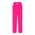 thumbnail image 6 of Nfurl Women's Flannel Pjs Bottoms with Pockets Comfy Elastic Waist Wide Leg Lounge Sleep Pants Ladies Warm Winter Christmas Pajamas Pant Hot Pink M, 6 of 9