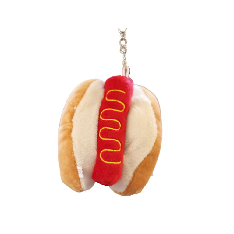 Potdemiel Fast Food Hot Dog Buddy Mascot Plush Keychain