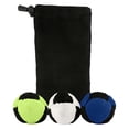 thumbnail image 2 of Footbag Set 3 Pack Hacky Juggling Footbags with Drawstring Storage Bag Small Kick Balls for Beach Backyard Lawn Games Travel Outdoor Practice, 2 of 7