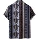 thumbnail image 3 of Camisas De Vestir Para Hombre Camisa de manga corta creativa holgada informal con estampado Digital 3d de bohemia a la moda de verano (Purple, 7XL), 3 of 4