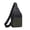 Green, variant on Versatile Sling Bag, Adjustable Shoulder Backpack, Lightweight Daypack for Hiking and Camping, Earphone Hole for Music Lovers, Perfect for Men and Women, Black