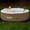 thumbnail image 5 of ALEKO Bubble Jet Inflatable Outdoor Hot Tub Spa for 6, Brown, 5 of 10