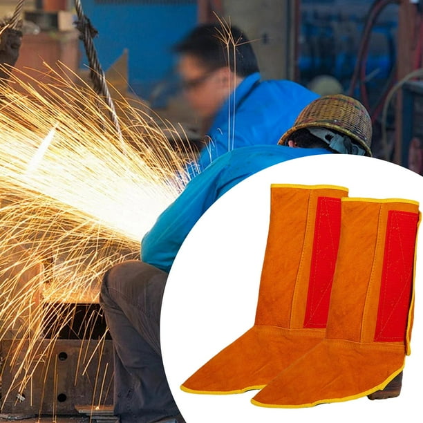 Cubierta de pies de trabajo para soldador, fundas de zapatos de