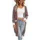 thumbnail image 5 of Txlixc Cardigan femenino, contraste de color de manga larga Midi knitwear Txlixc moda, 5 of 9