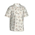 thumbnail image 2 of Hawaiian Shirt For Men, Abstractly Geometric Pattern Mens Button Down Short Sleeve Shirt, Summer Beach Shirts For Men, 2 of 2
