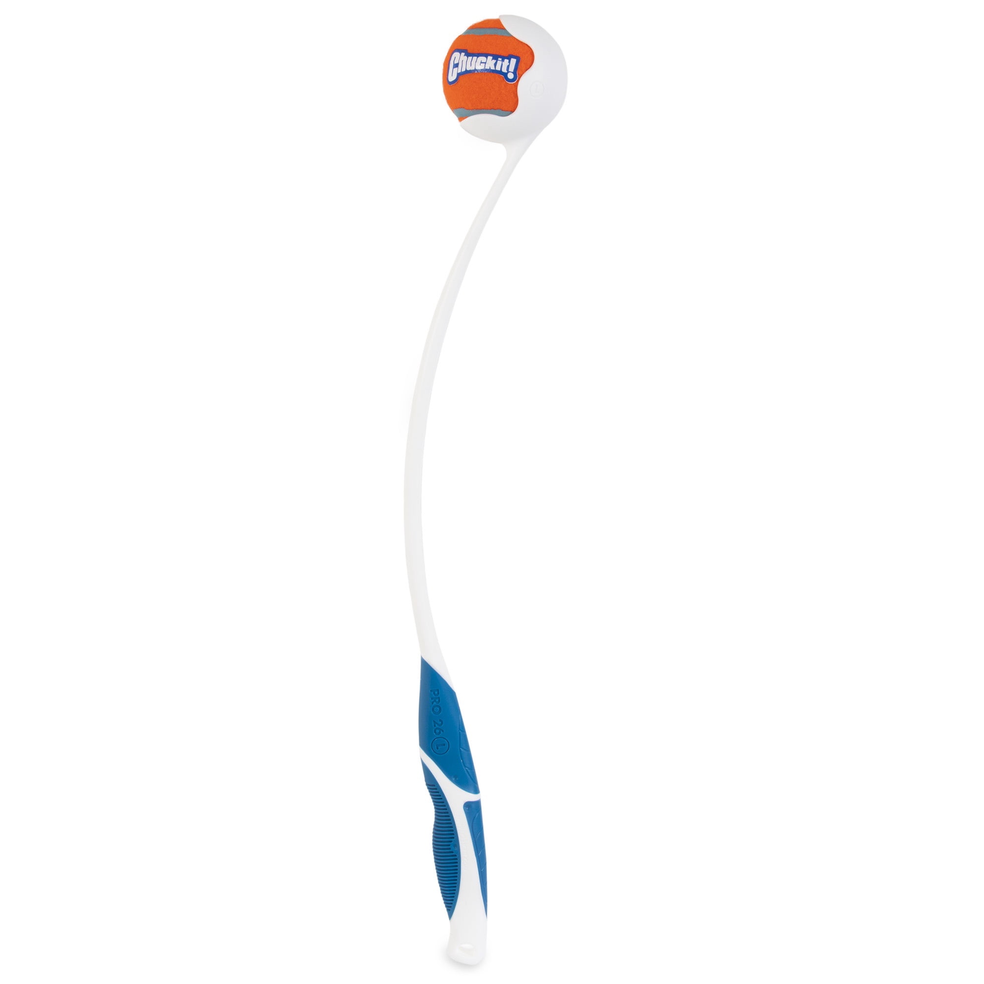 Chuckit! Pro 26L Dog Ball Launcher Fetch Toy for Dogs, 26" Length, Compatible with Large 3" Balls (Included), For Breeds 60-100 lb, Assorted Colors