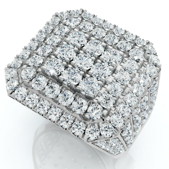 Pompeii 5Ct TW Men's Diamond Ring Gold Lab Grown (G,VS2-SI1)