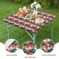 thumbnail image 2 of Square Fitted Tablecloth with Elastic Edge Featuring Vibrant Tropical Paradise and Hawaii Palm Tree Prints, Waterproof Vinyl Table Cover, Backing for Heat Resistance and Durability, 2 of 3