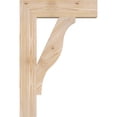 thumbnail image 3 of Ekena Millwork 3 1/2"W x 16"D x 24"H Funston Block Smooth Bracket, Douglas Fir, 3 of 4