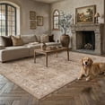 thumbnail image 2 of PureCozy 8'x10' Area Rugs for Living Room Bedroom Dining Room Farmhouse Office Washable Non Slip Vintage Oriental Traditional Large Brown Rugs Carpets, Light Brown, 2 of 5