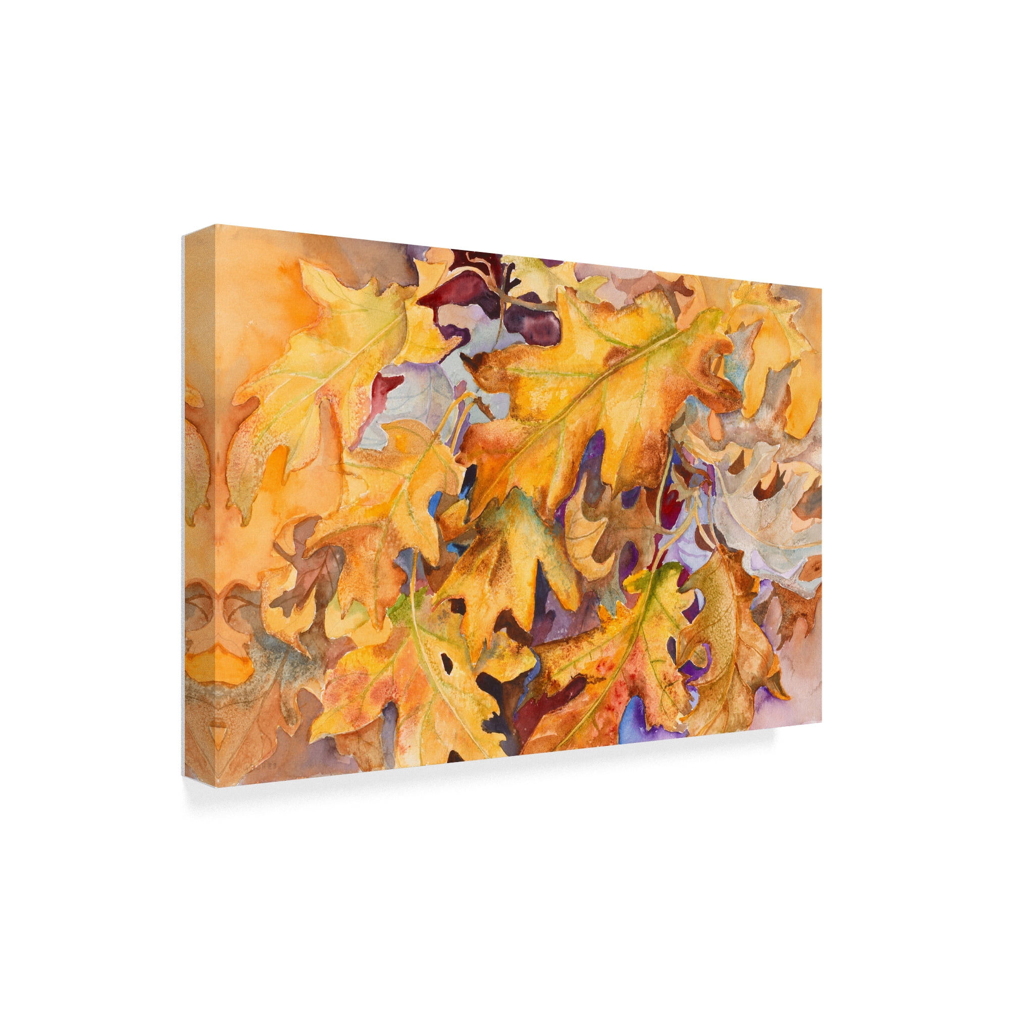Trademark Fine Art 'Windblown Leaves' Canvas Art by Joanne Porter