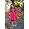thumbnail image 3 of Vestido Suéter de Manga Larga Minnie Mouse para Niñas en Rosa Rojo, 3 of 7