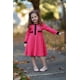 thumbnail image 3 of Vestido Suéter de Manga Larga Minnie Mouse para Niñas en Rosa Rojo, 3 of 7