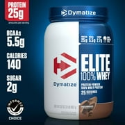 Dymatize Elite 100% Whey Protein Powder, Rich Chocolate, 2 lb