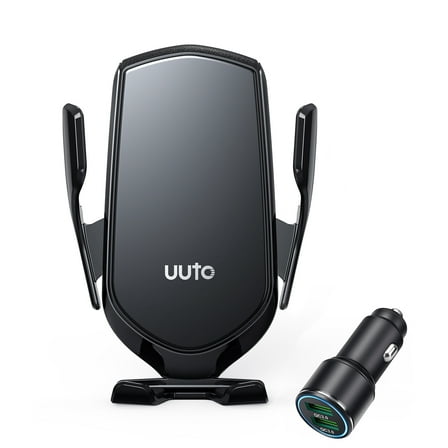UUTO R2 Fast Wireless Charging Air Vent iPhone Samsung Car Mounts with Type-C Cable