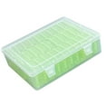 thumbnail image 3 of Caja de almacenamiento de joyería transparente, estuche de almacenamiento de joyería, 30 compartimentos, práctico con tapa, contenedor de cuentas para Verde, 3 of 9