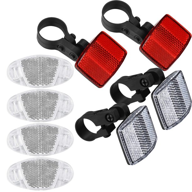 Piezas Reflectores de bicicleta Rueda de bicicleta delantera y trasera Reflectores de radios Soporte Reflectores de bicicleta Accesorios de bicicleta para ruedas de bicicleta de montaña. Afortunado Sencillez