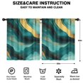 thumbnail image 2 of Blackout Kids Curtains,Teal Gold Marble Childrens Insulated Curtains Set Of 2,Bedroom Essentials,Toddler Room Decor 52x63in(132x160cm), 2 of 4