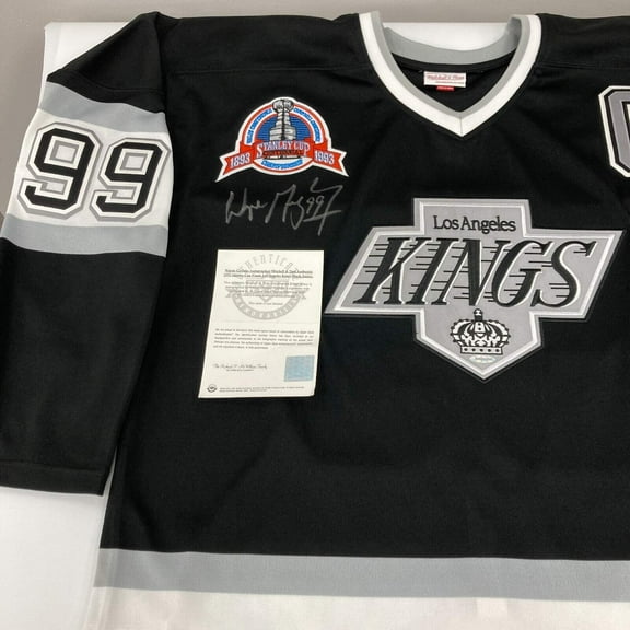 Wayne Gretzky Signed 1993 Stanley Cup Los Angeles Kings Jersey UDA Upper Deck