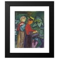thumbnail image 2 of Edvard Munch 20x24 Black Modern Framed Museum Art Print Titled - Girls Watering Flowers (The Linde Frieze) (1904), 2 of 5