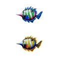 thumbnail image 1 of 2 Piezas de Decoración de Pared de Pescado Colgante Perfecl Decoraciones de pared, 1 of 7
