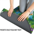 thumbnail image 3 of Colorful Dinosaurs Jungle Flowers Pattern Hot Yoga Mat Towel Non Slip for Hot Yoga - Quick-Drying Yoga Mat Cover with 4 Corner Pockets with Travel Bag - Hot Yoga Towel Non Slip 74"x26", 3 of 6