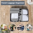 thumbnail image 4 of AUXDIQ 4 PCS Compression Packing Cubes Travel Luggage Organizer Bags Set Packing Organizers Compression Suitcase Bag Travel Essential Bag, 4 of 5