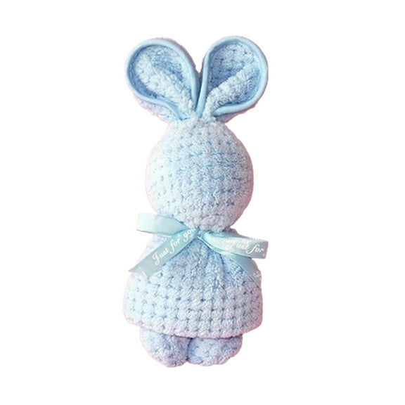 MXTPOV Creative Rabbit Shaped Towels for Bathroom Kitchen, Cute Easter Bunny Hand Towels for Bathroom, Easter Decorations, Face Towels for Wedding Party Home Decor