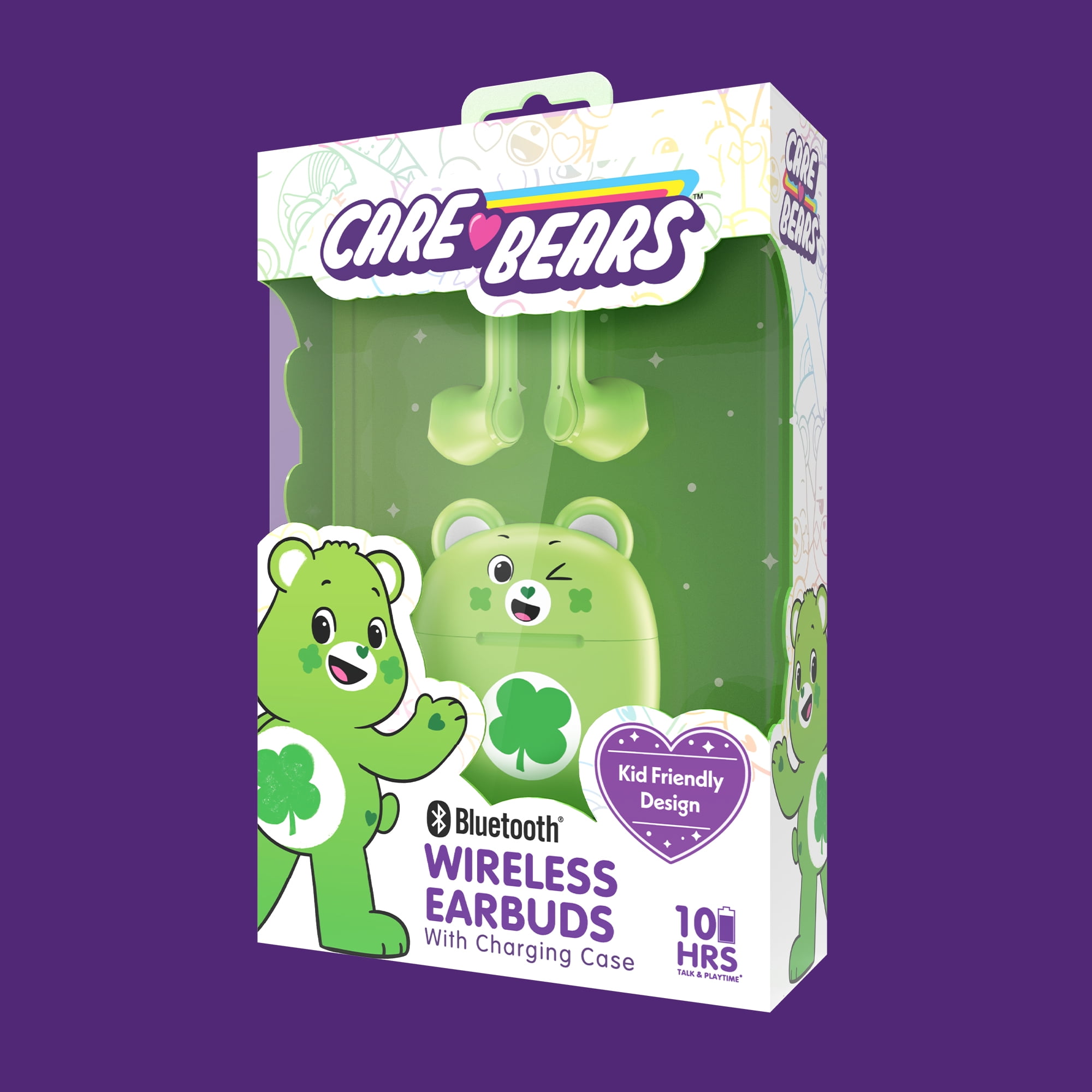 Care Bears Bluetooth Wireless Earbuds with Charging Case