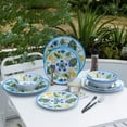 thumbnail image 4 of Cynnix 12 Piece Dinnerware Sets for 4,Melamine Plates and Bowls sets, Flower Pattern, 4 of 8